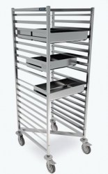 CARRO ENCAJABLE DE TRANSPORTE 18 GN 2/1 REFORZADO